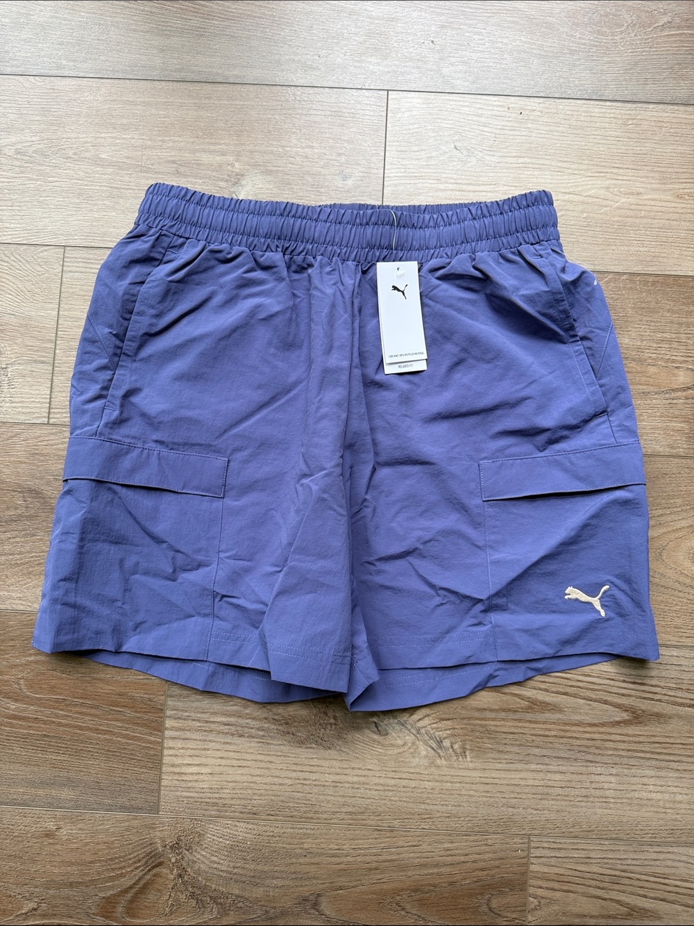 Men’s Size Large PUMA Wardrobe ESS Cargo Shorts Blue/Purple